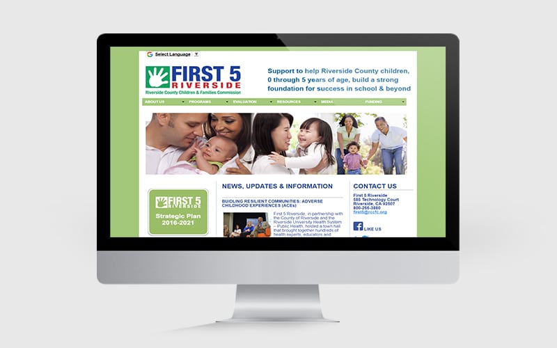 First 5 Riverside Butler Branding