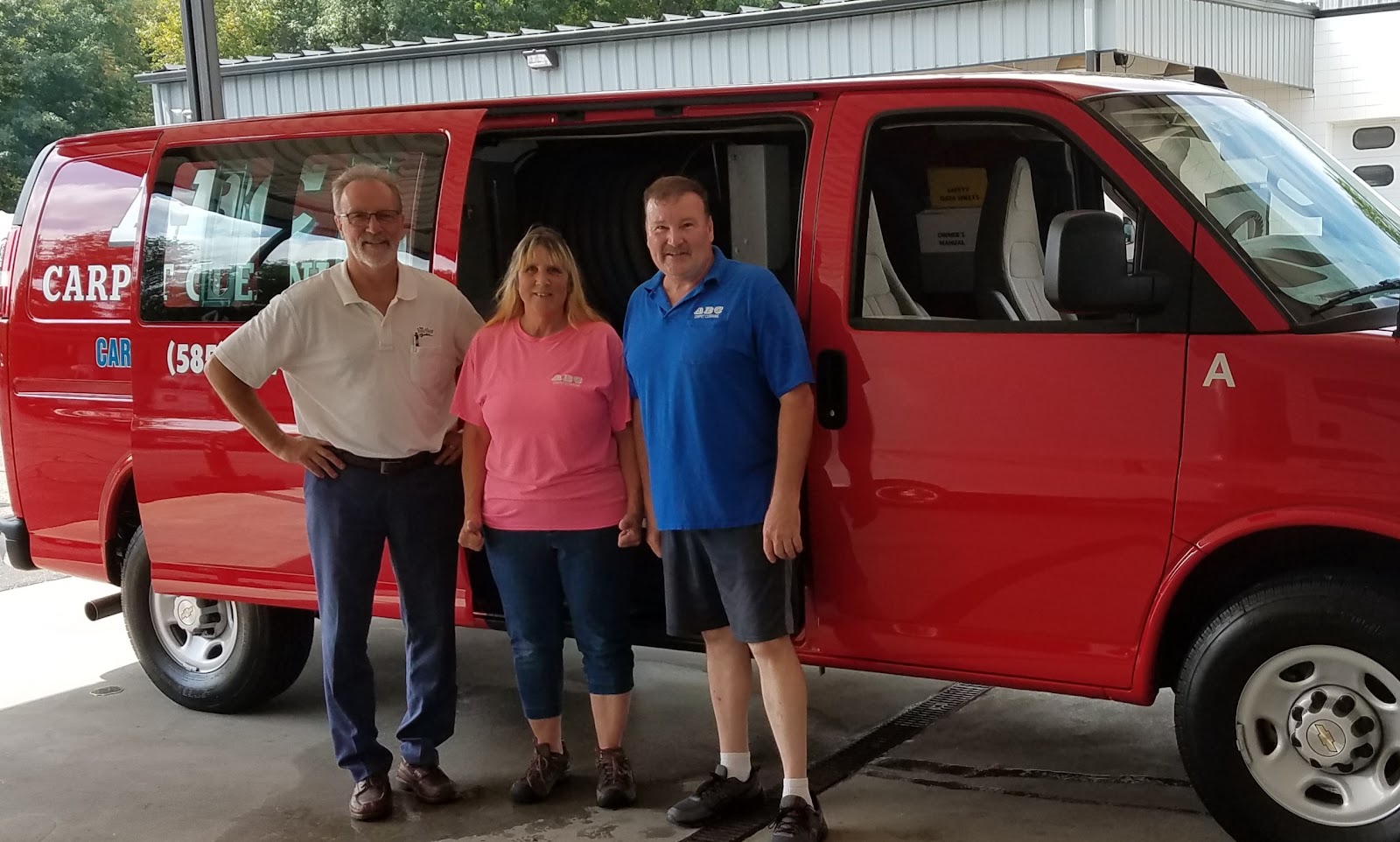 Mark / Yvonne Helmer Owners of ABC Carpet Cleaning in Rochester, NY. Take Delivery of 16th