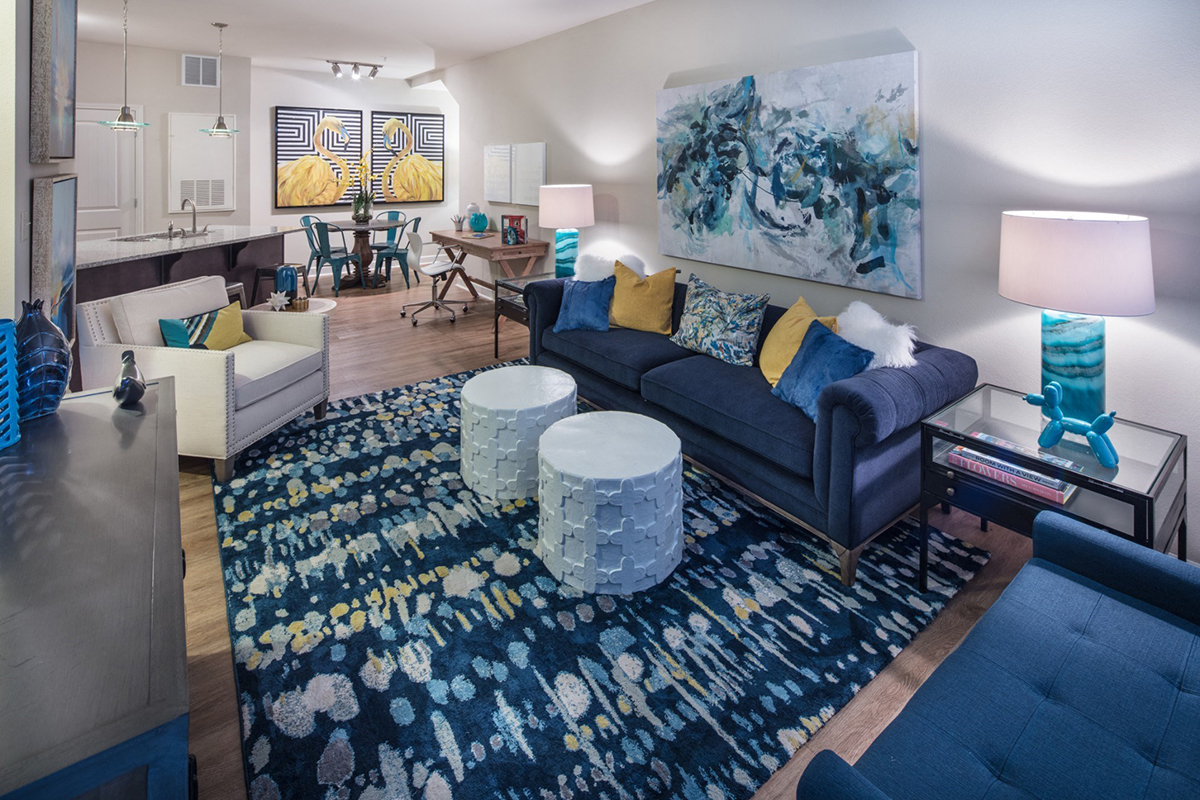 7 Ideas to Style a Blue Denim Sofa in a Living Room