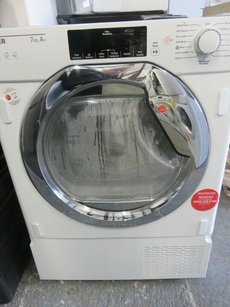 Hoover H7A1TCE80 Integrated Condenser Dryer with Heat Pump Technology