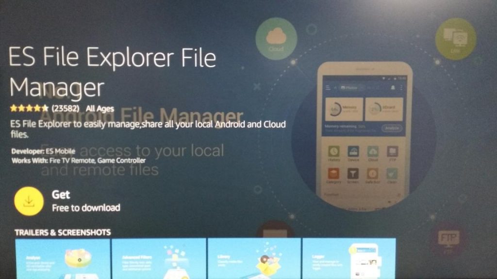 how to use ES File Explorer install APK in Fire Stick
