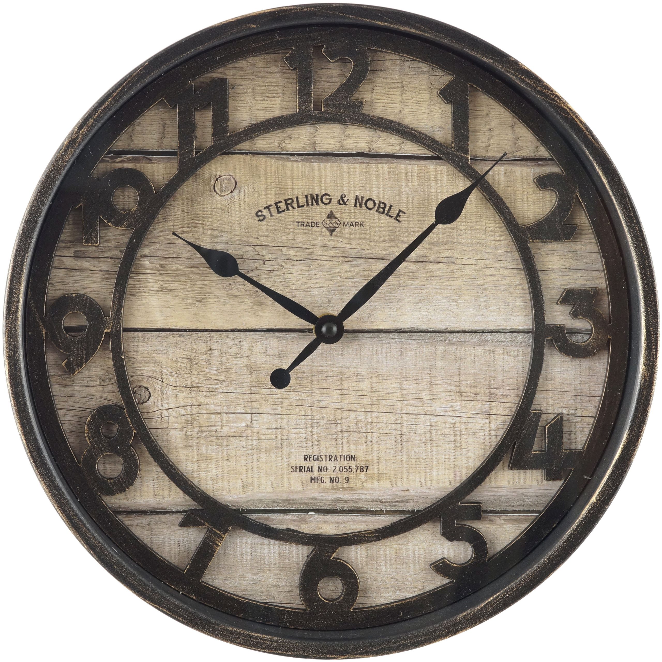 Better Homes & Gardens Rustic Bronze Metal Clock