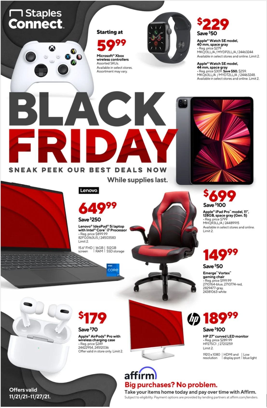 Staples Black Friday 2021 Ad Scans BuyVia