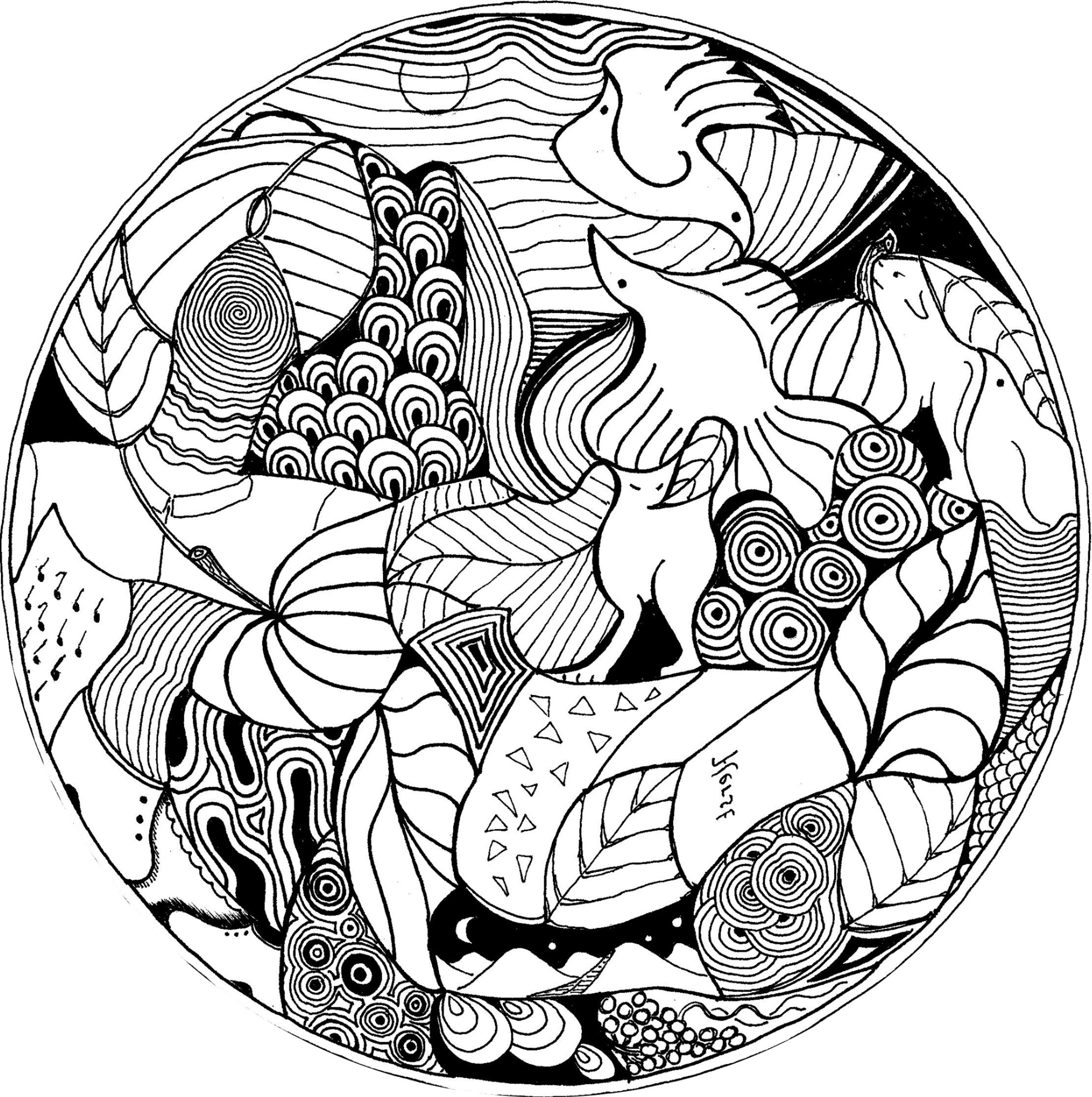 coloriage mandala à imprimer cm2