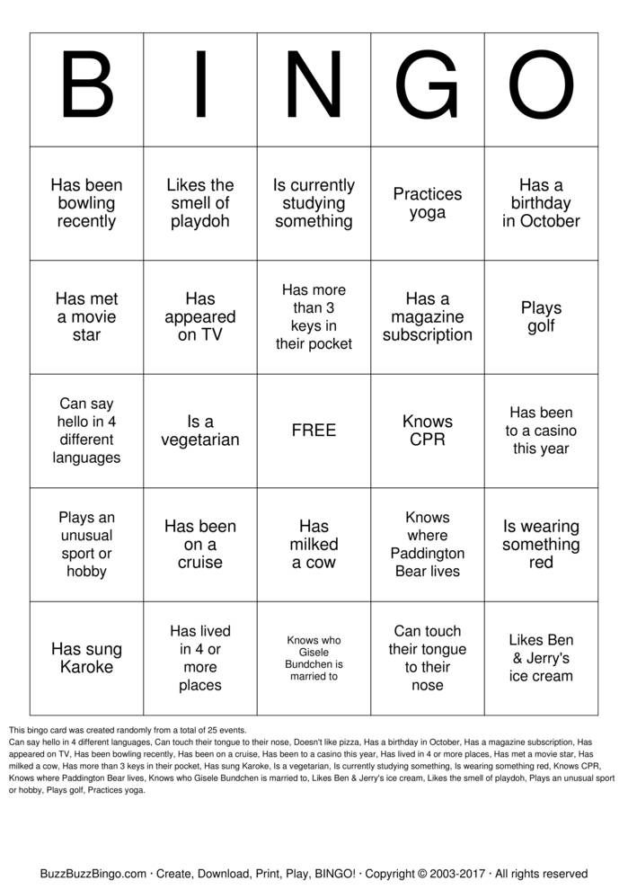Custom Bingo Cards to Download, Print and Customize!