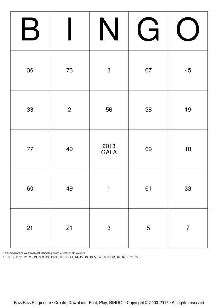 Custom Bingo Cards to Download, Print and Customize!