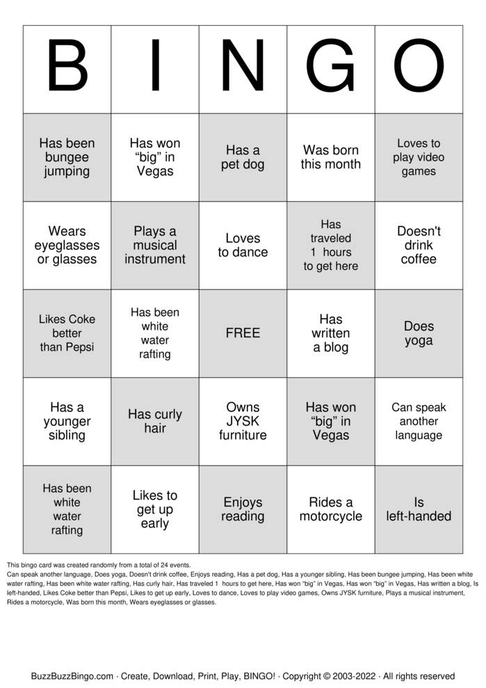 Custom Bingo Cards to Download, Print and Customize!