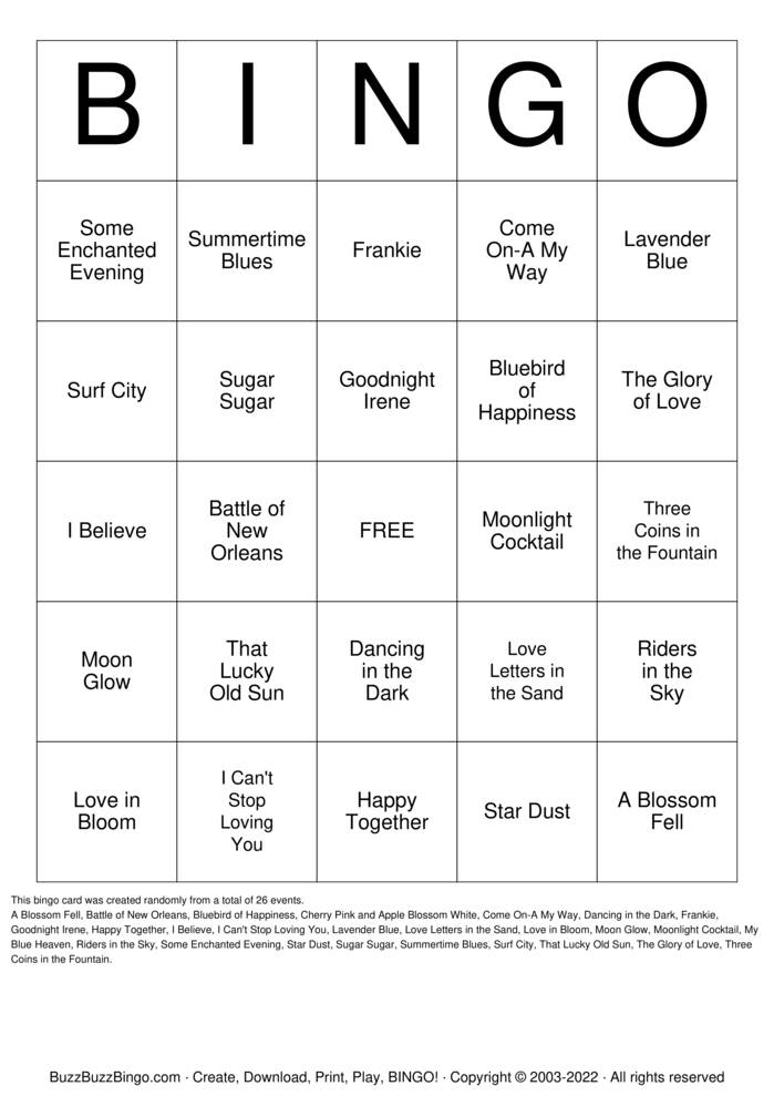 Custom Bingo Cards to Download, Print and Customize!