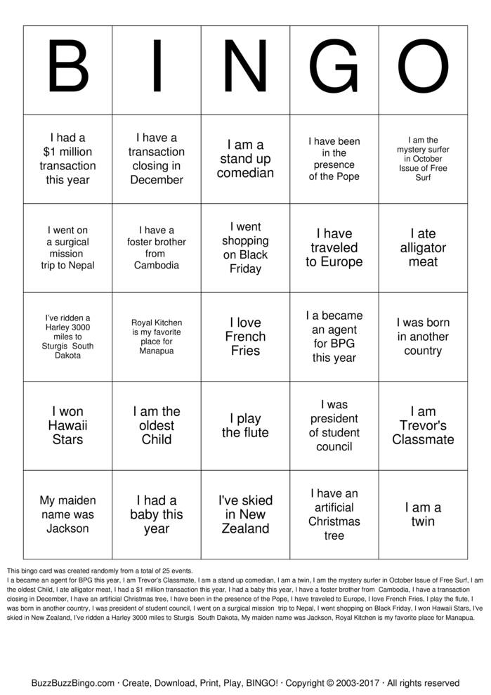 Custom Bingo Cards to Download, Print and Customize!