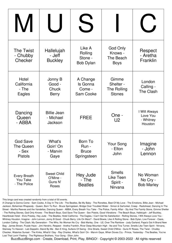 Custom Bingo Cards to Download, Print and Customize!