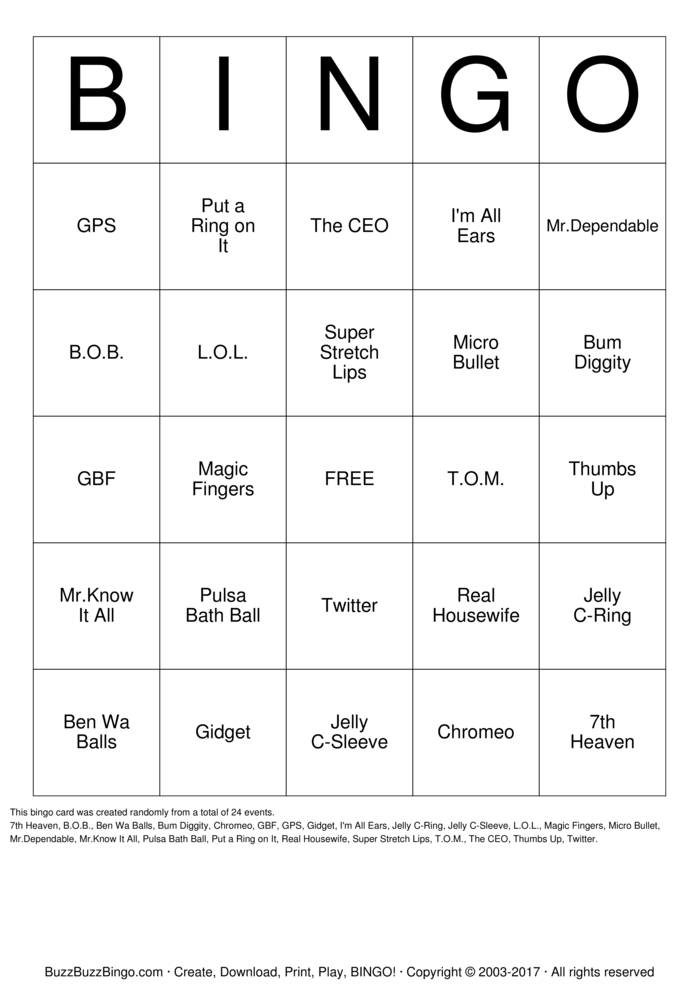 Custom Bingo Cards to Download, Print and Customize!