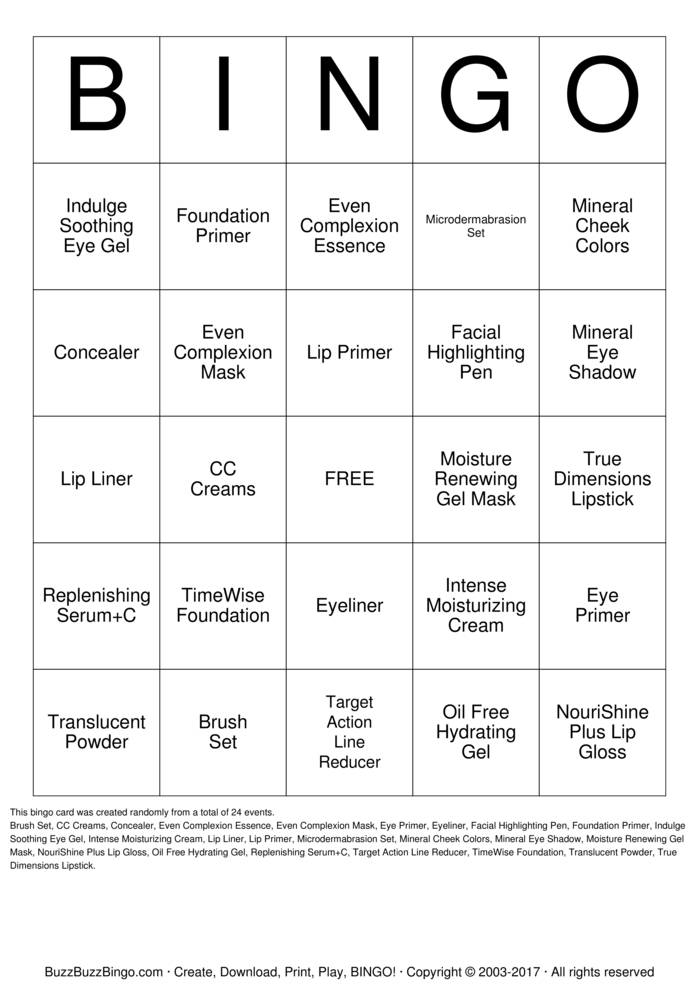 Custom Bingo Cards to Download, Print and Customize!