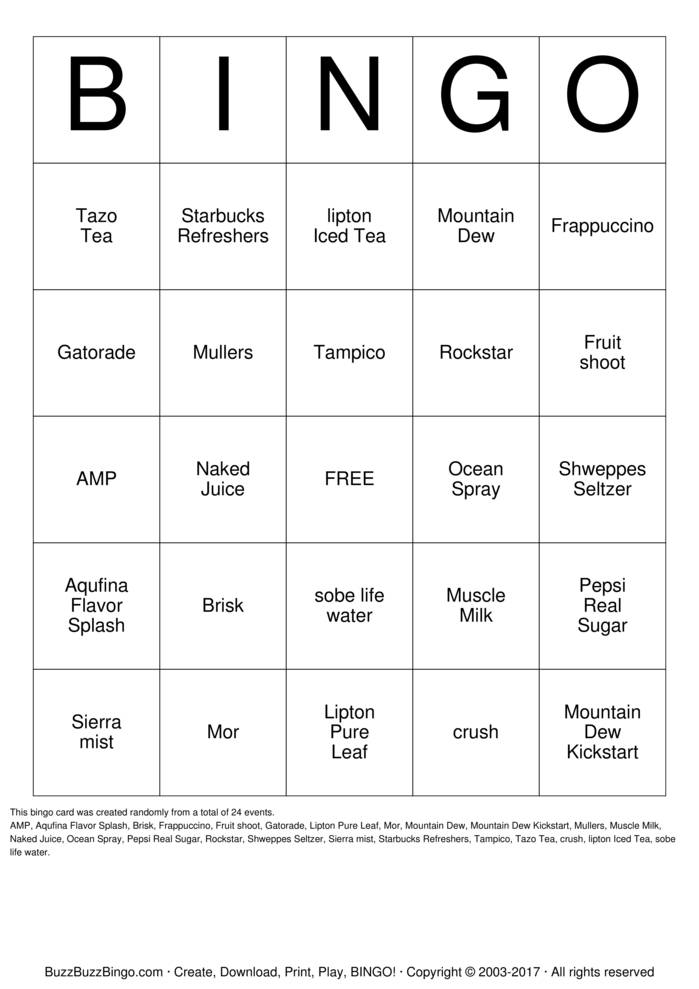 Custom Bingo Cards to Download, Print and Customize!