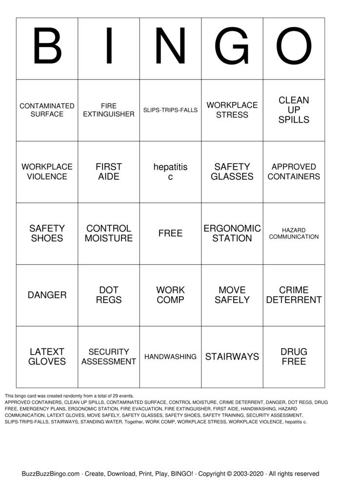 Team Building Exercise Bingo Cards to Download, Print and Customize!