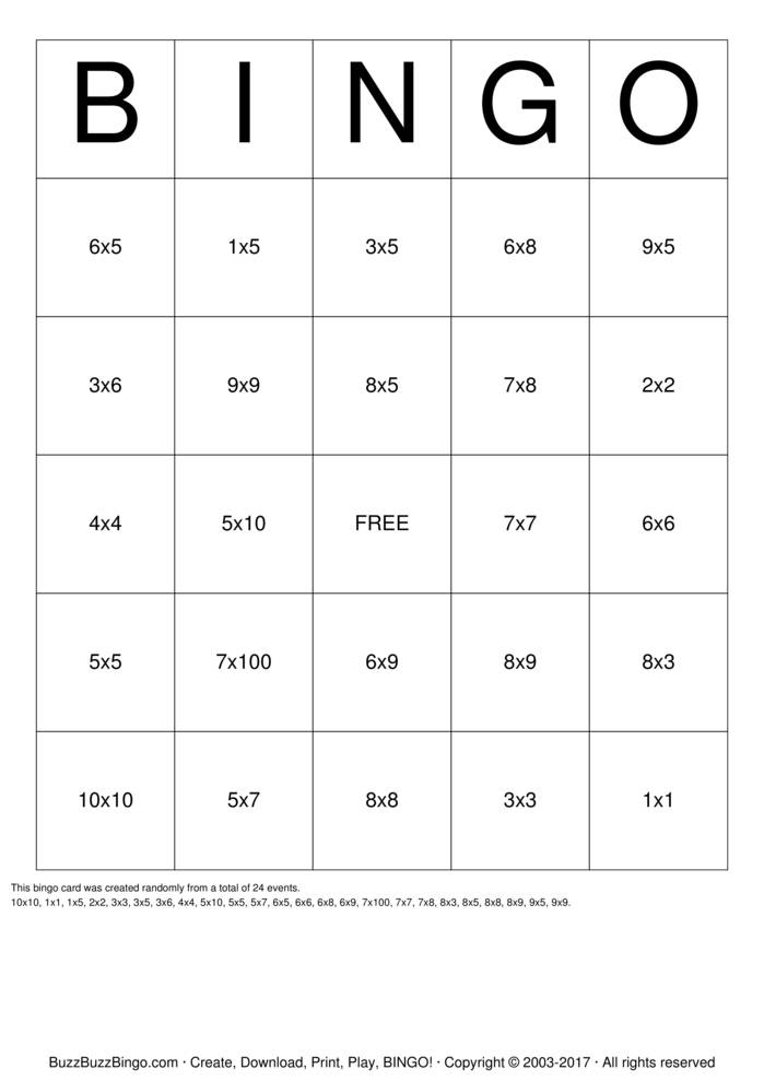 Custom Bingo Cards to Download, Print and Customize!