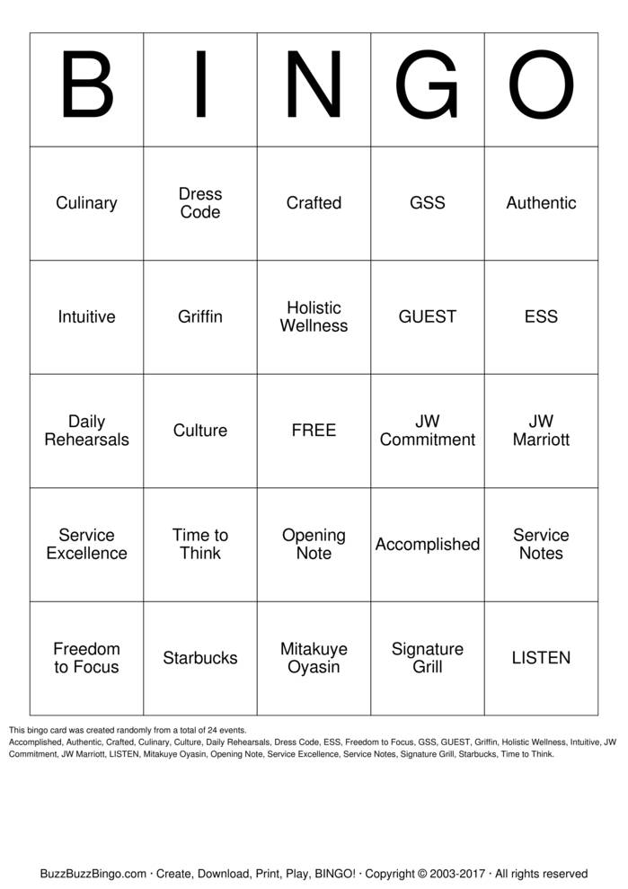 Dress Code Bingo Cards to Download, Print and Customize!