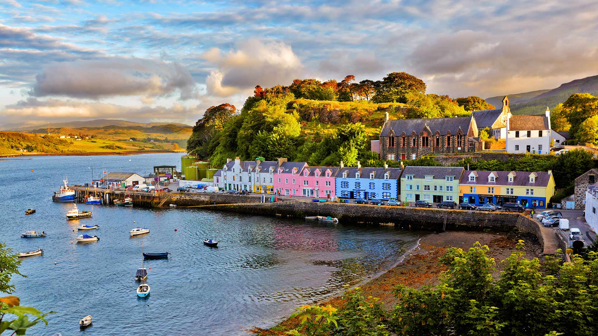 Portree Harbour Bing Wallpaper Download