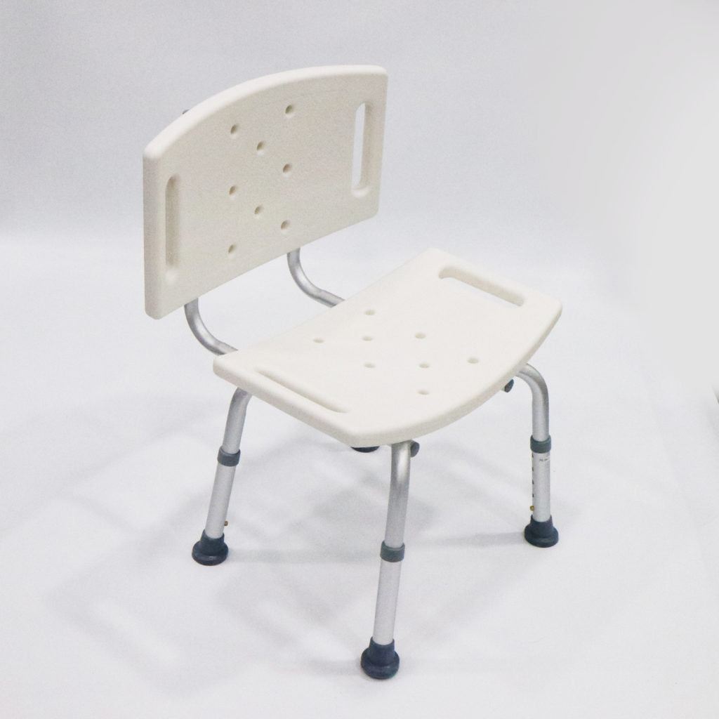 Shower Chair 19"x 1317"x 11" Capacity 120kg (Rehab), Aluminum with