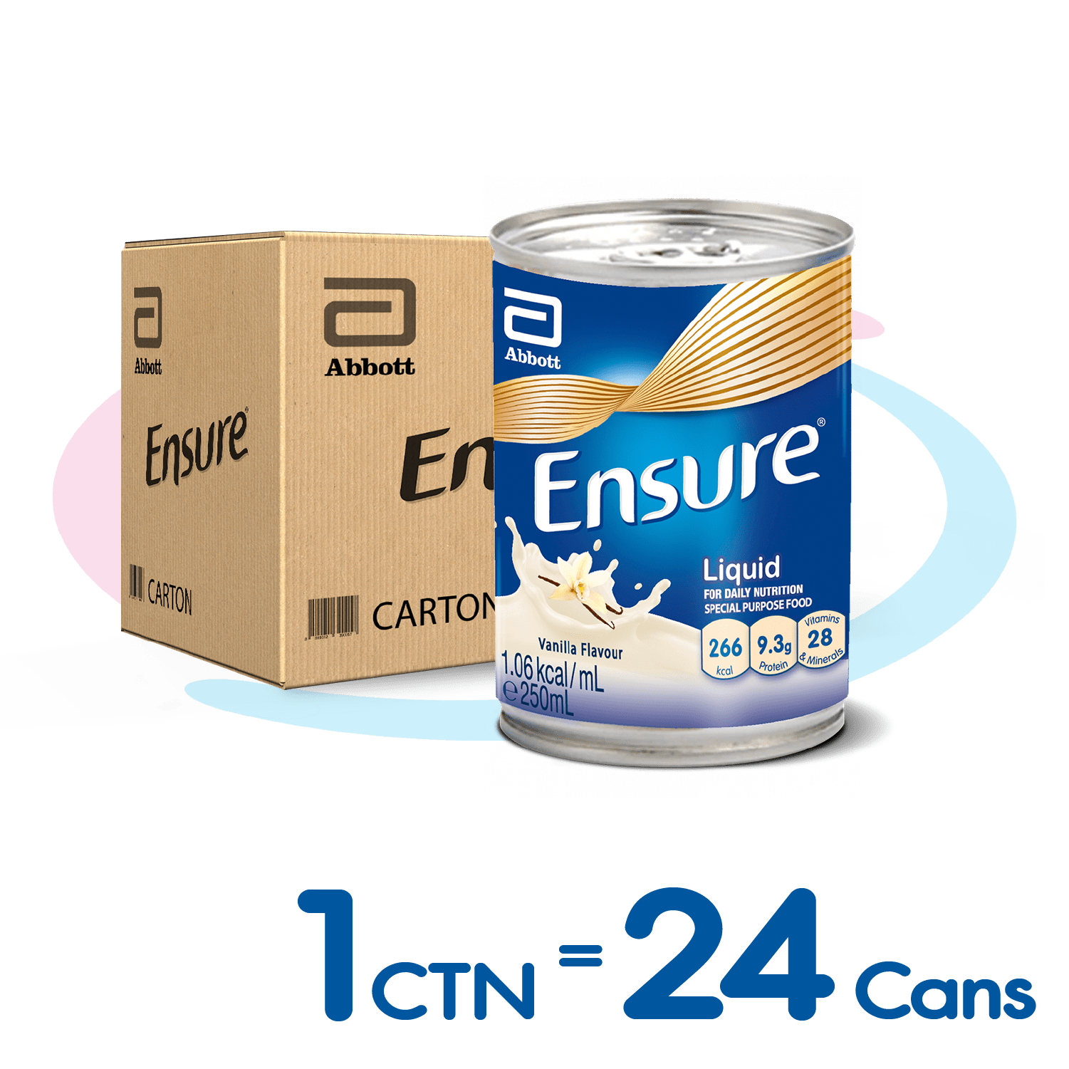 [Carton of 24] Abbott Ensure Liquid (Vanilla & Strawberry flavour