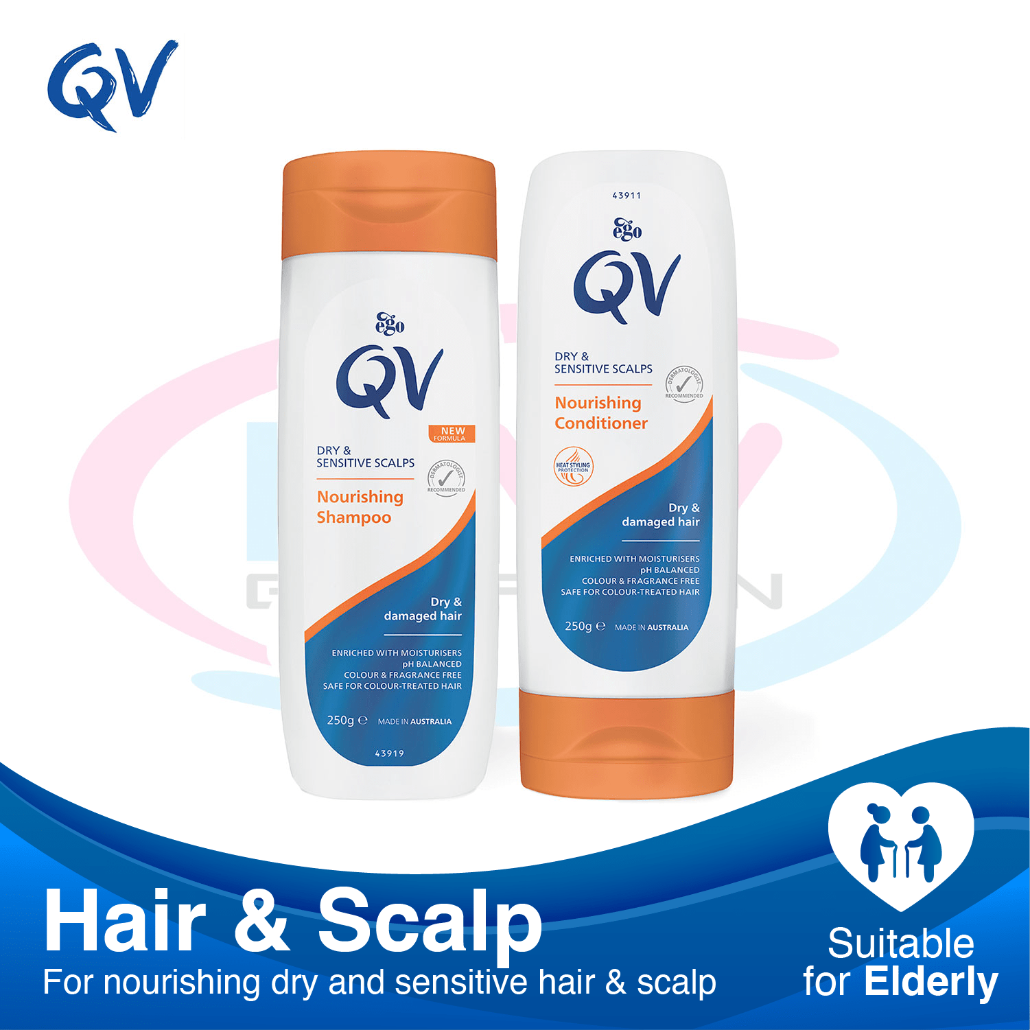 QV Nourishing Shampoo & Conditioner (250g) BW Generation