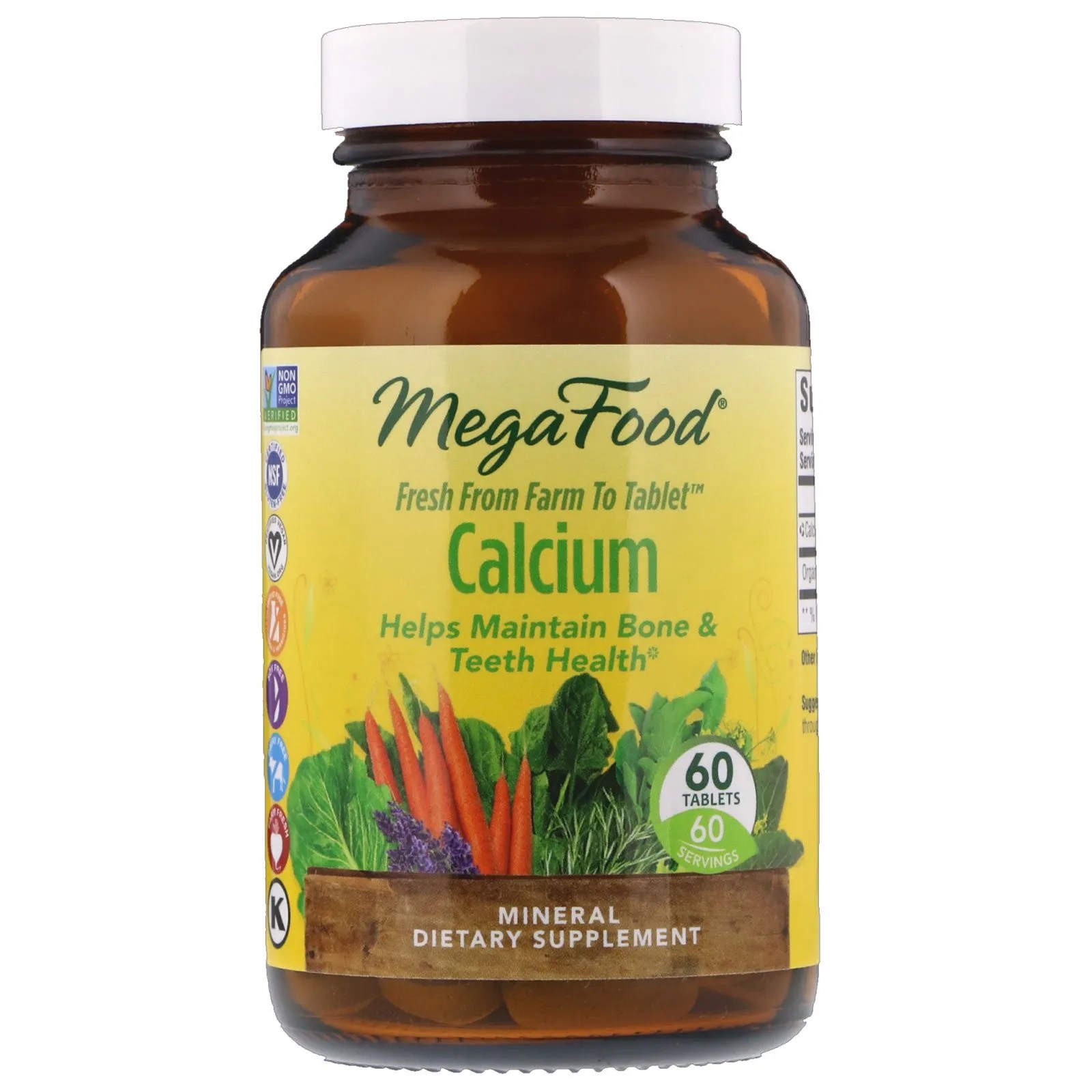 MegaFood, Calcium, 60 Tablets By iHerb
