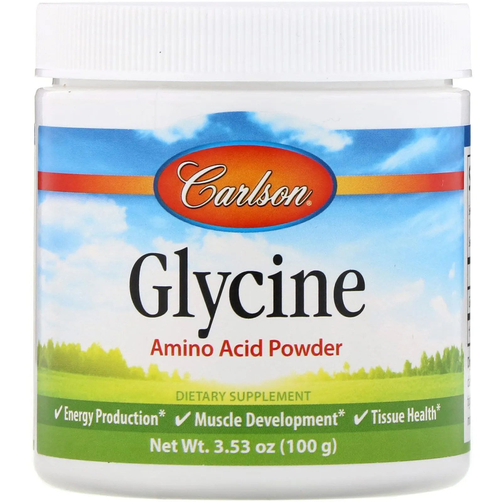Carlson Labs, Glycine, Amino Acid Powder, 3.53 oz (100 g) By iHerb