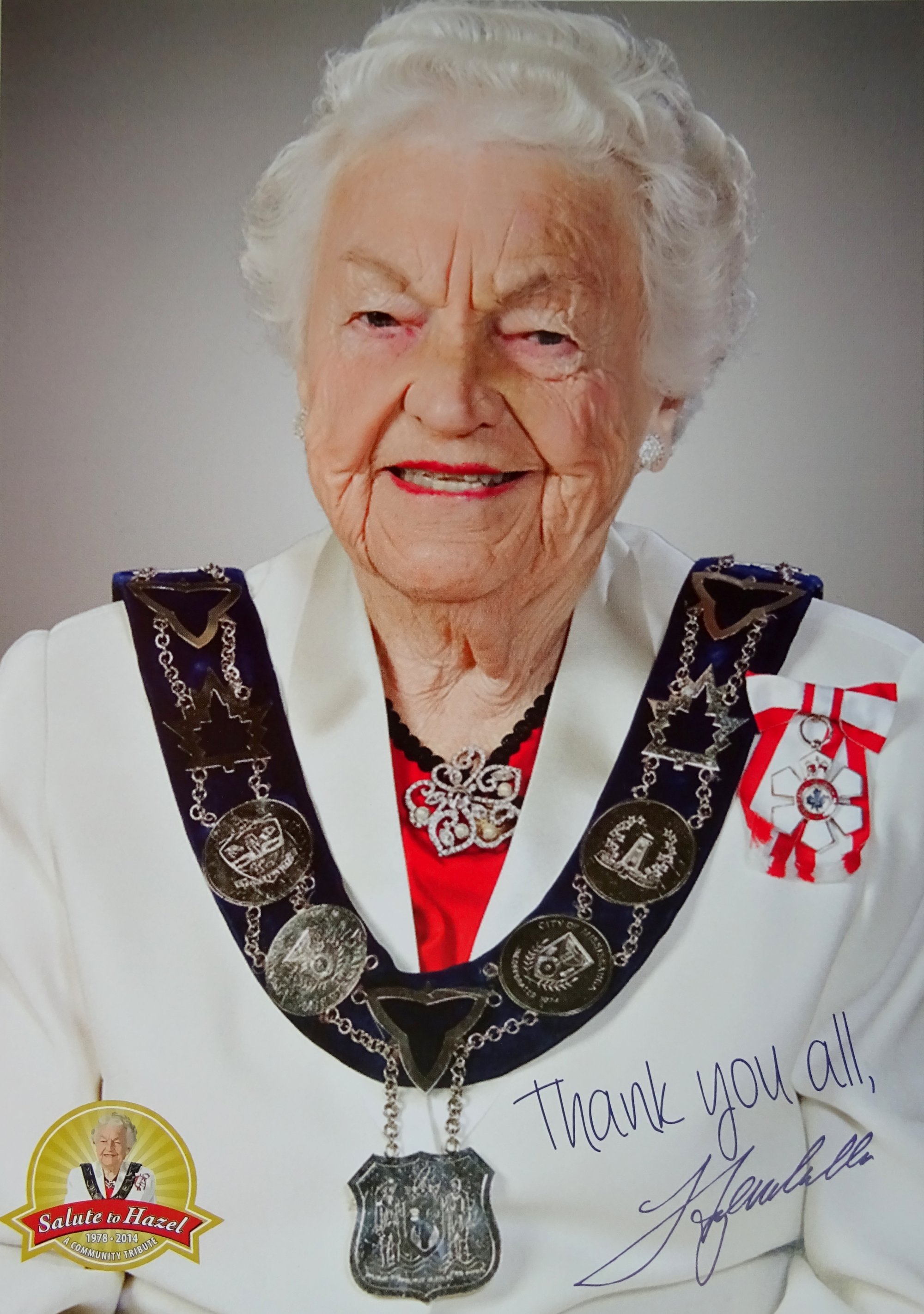 Biography of Former Mayor Hazel McCallion Events from October 2014 to
