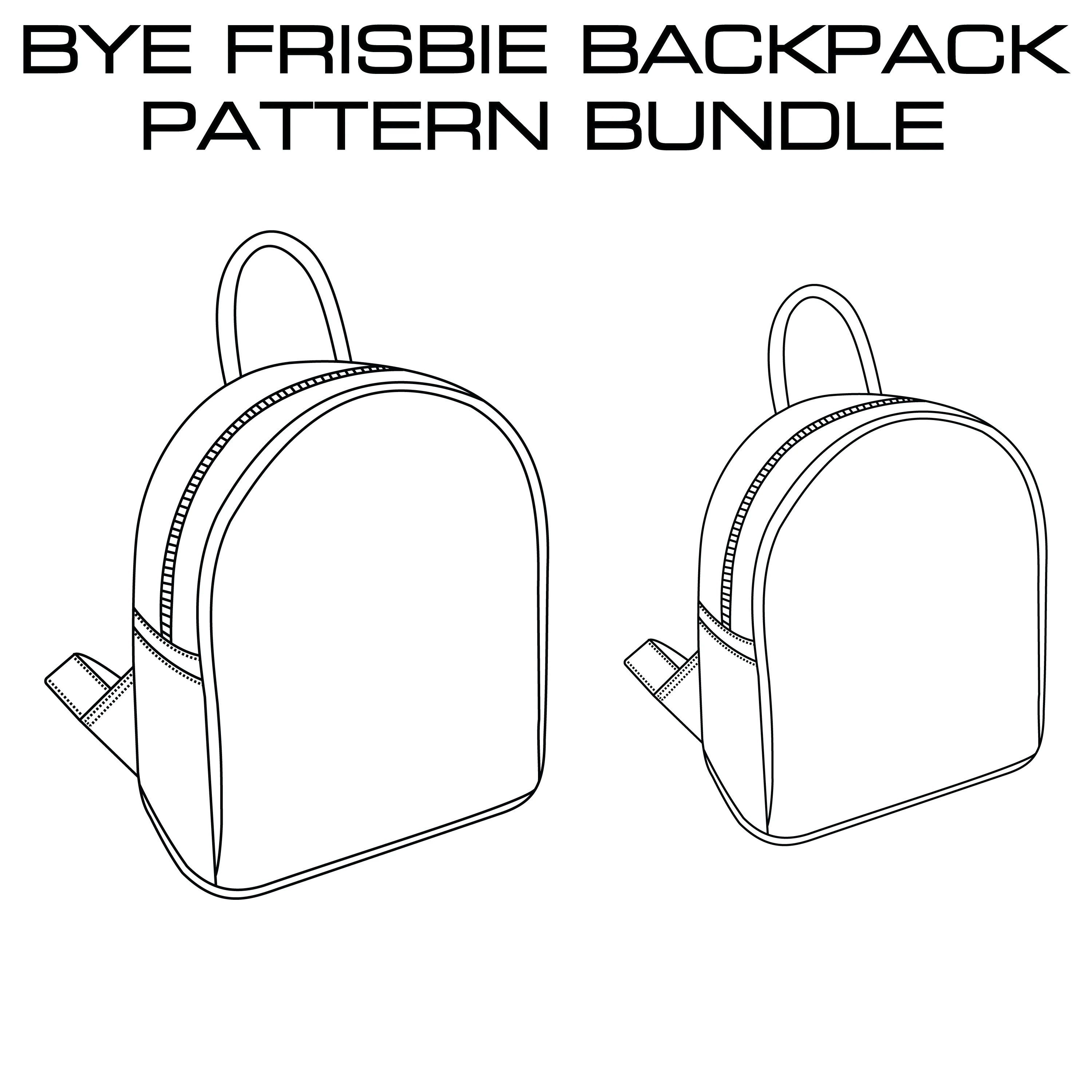 Backpack Pattern Bundle Bye Frisbie