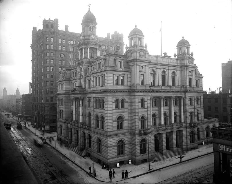Minneapolis Post Office, Minnesota, 1908 Bygonely