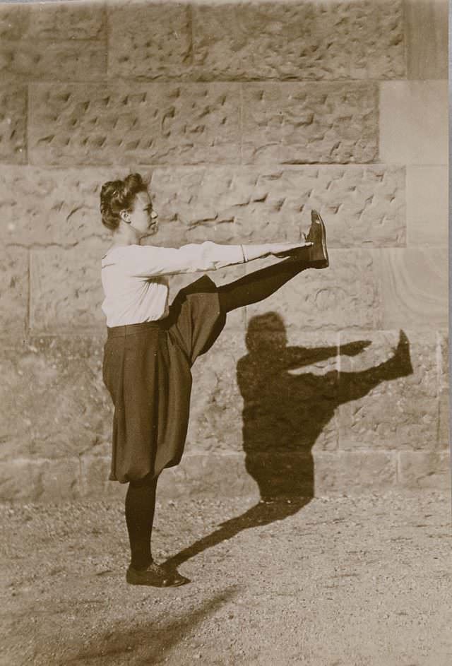 German Women Practicing Swedish Gymnastics in Heinrich, Germany in the