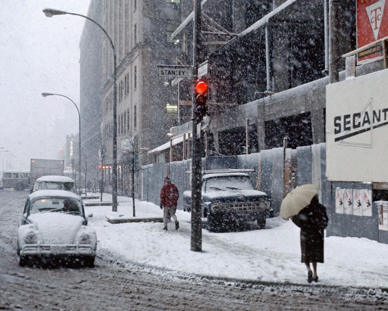 Winter in Montreal, Montreal, December 1969 Bygonely
