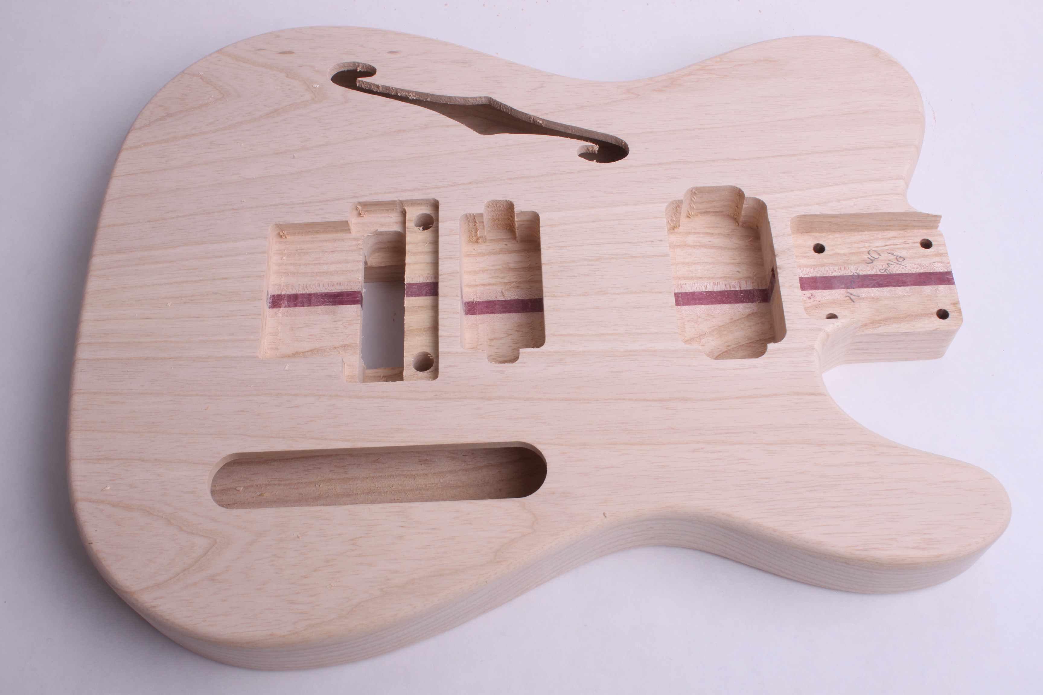 Thinline Swamp Ash Body Guitar bodies and kits from BYOGuitar