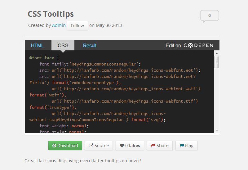 You can download curated code snippet bundles from JSFiddle, CSSdeck