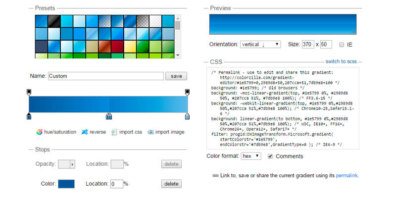 Ultimate CSS Gradient Generator Bypeople