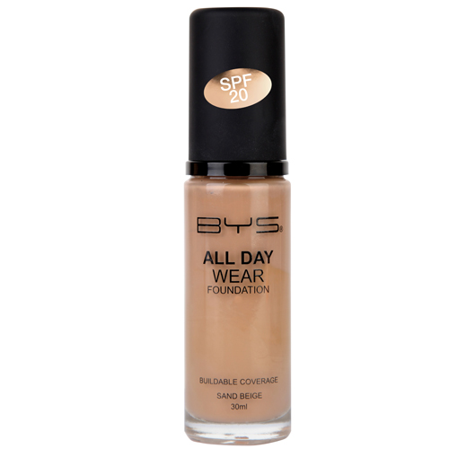 All Day Wear Foundation Sand Beige BYS Cosmetics