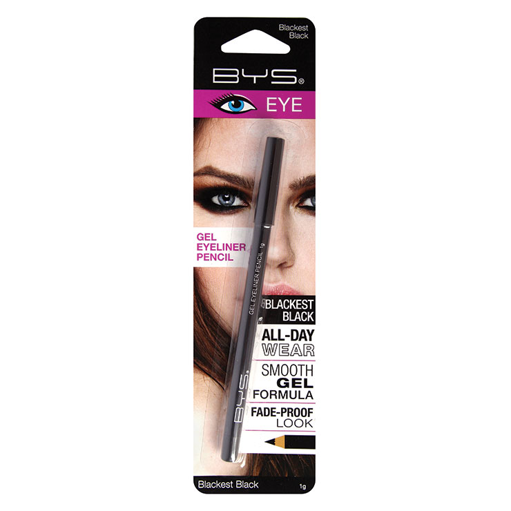 Gel Eyeliner Pencil Blackest Black BYS Cosmetics