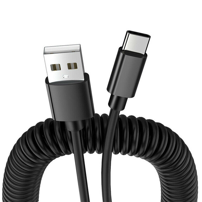 Coiled USB C To USB A Cable Spring USB C Cord ByteCable