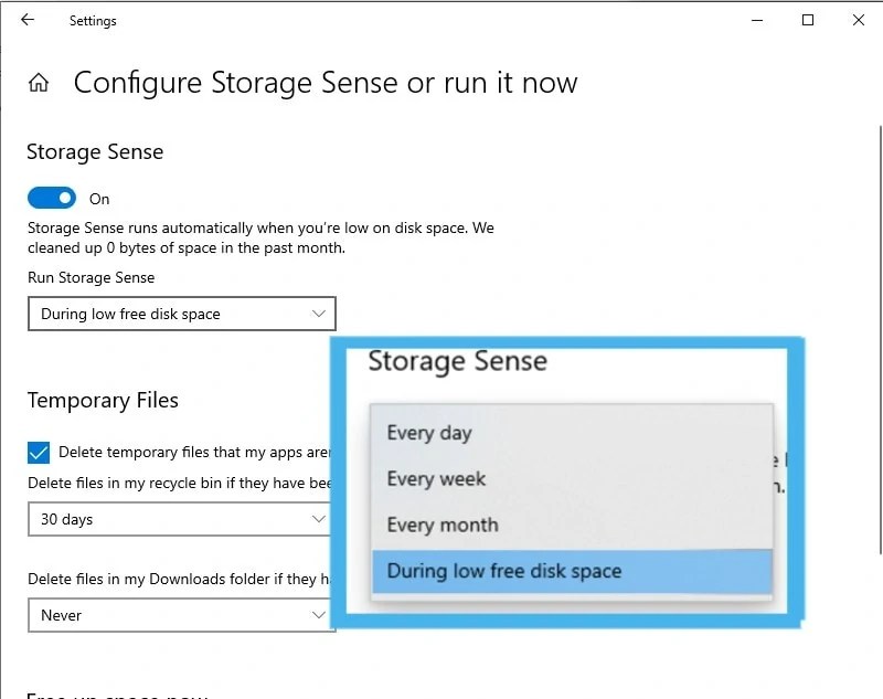 How to Clean Up Storage Using Windows 10‘s Storage Sense