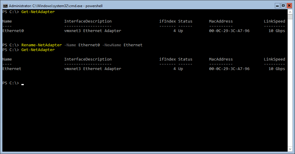 Rename Windows Network Adapter with Powershell ByteSizedAlex