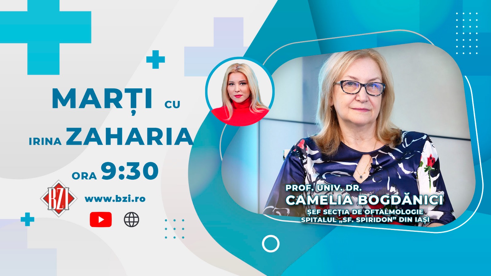 LIVE VIDEO Prof. dr. Camelia Bogdanici, șefa Clinicii de Oftalmologie