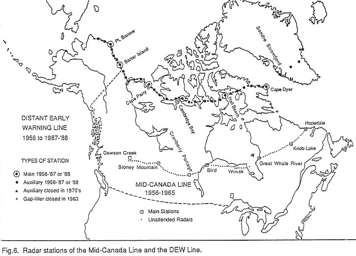 1989 Military Radar Defence Lines of Northern North America Roy J Fletcher