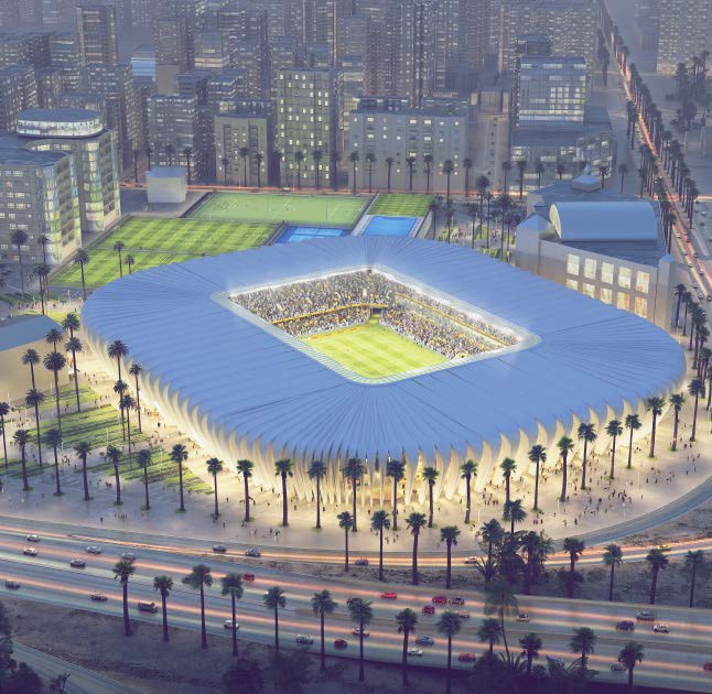 Mohamed Al Hamad Stadium at Al Qadsia Sports Club in Hawalli