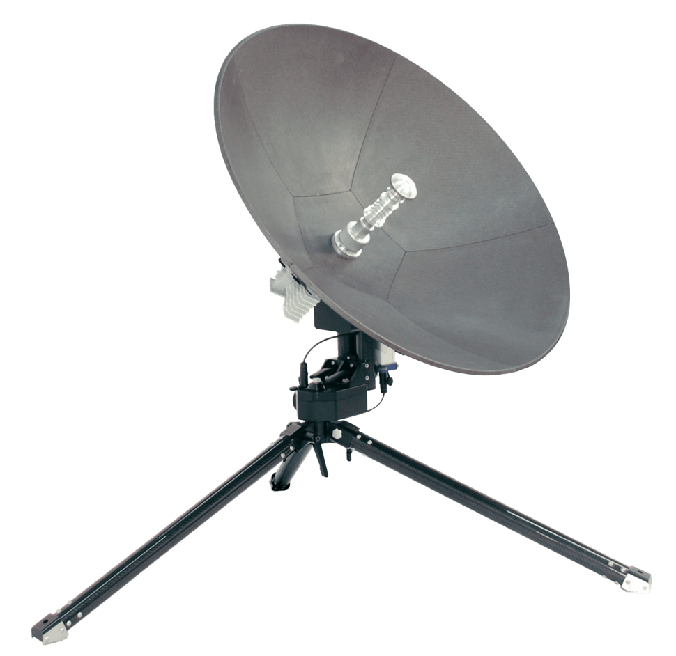 Flyaway Antenna MP80MOT (Motorized Ku/Ka/X Band ManPack)