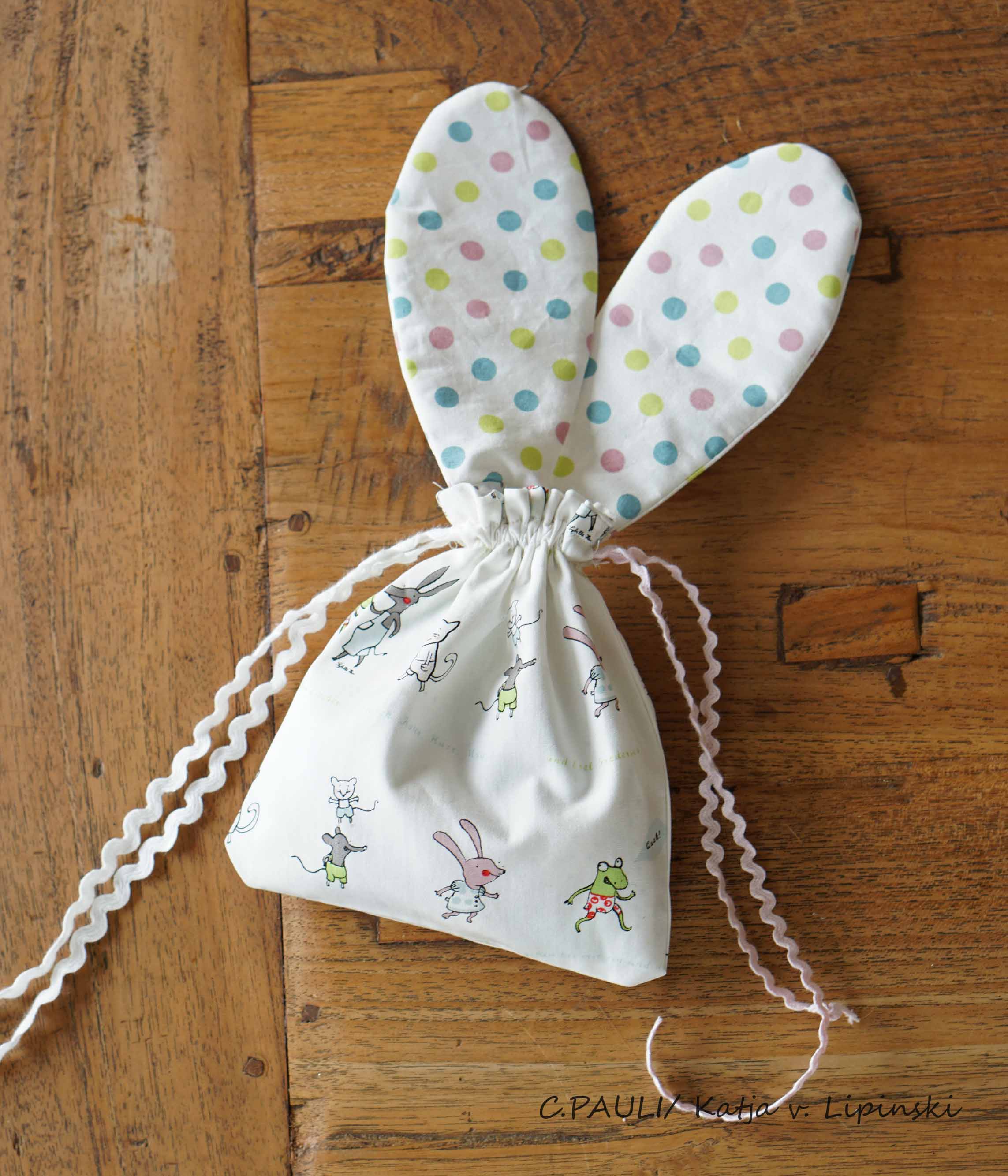 Nähen für Ostern Wir nähen ein süßes Sammeltäschchen für Ostern und