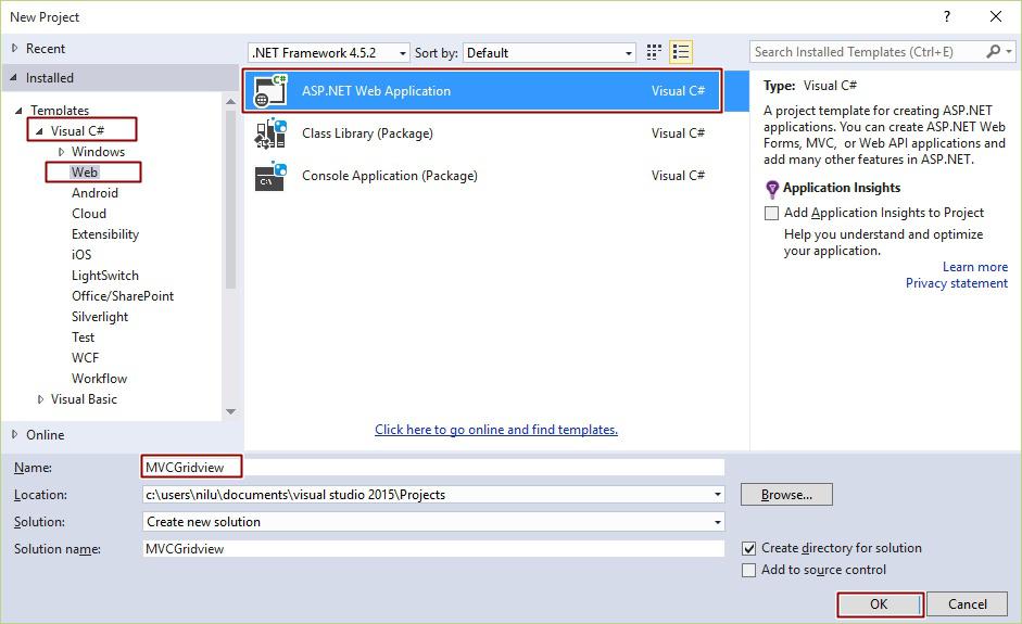 Bind GridView With Database In MVC 5 In C