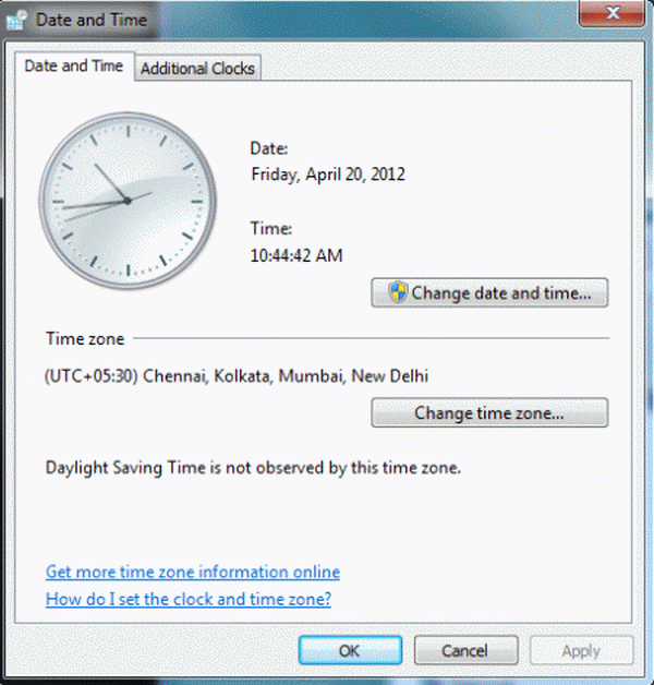 MultiTime Zone Clock in Windows 8