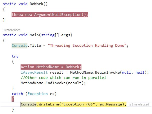 Threading Simplified Part 6 (Exception Handling)