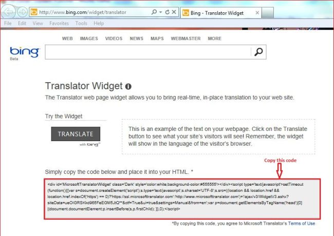 Translate Your Web Site Using Bing Translator Widget Translate Your Web Site Using Bing Translator Widget
