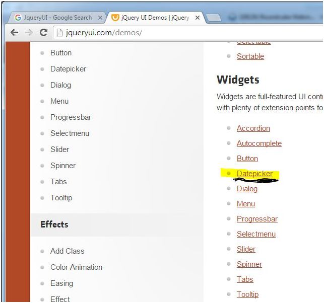 Use JQuery Datepicker In  Form