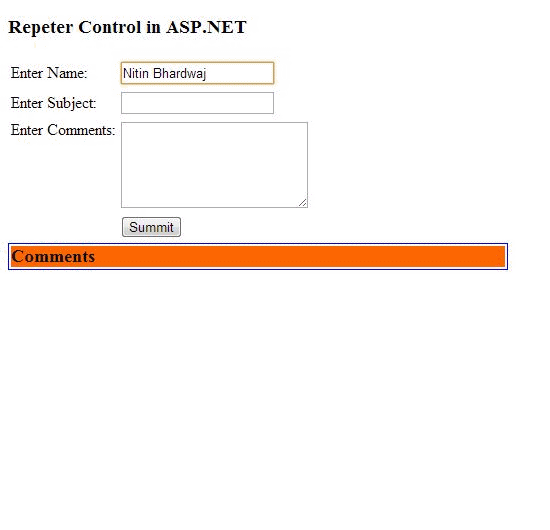 How To Use Repeater Control in